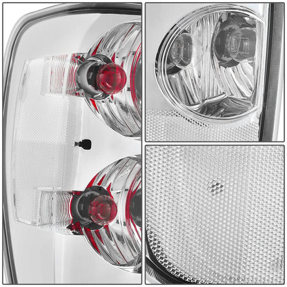 04-12 Chevrolet Colorado / GMC Canyon Chrome Clear Tail Lights
