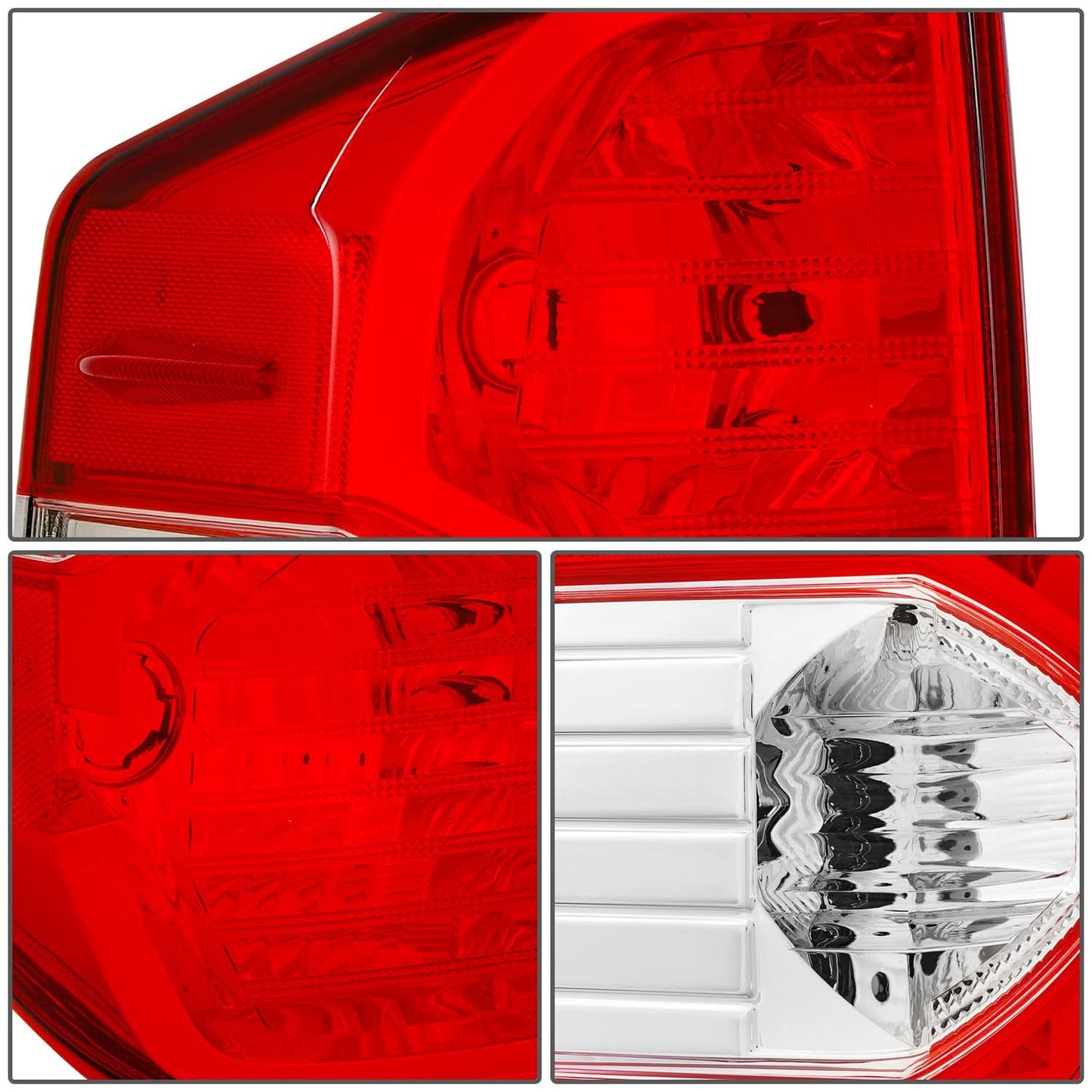 2014-2021 Toyota Tundra Passenger Side Tail Light Red Clear Lens
