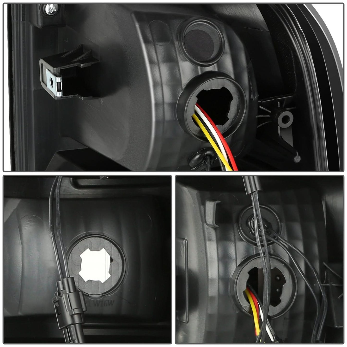 15-22 Chevrolet Colorado Black LED Tail Lights - Clear Lens