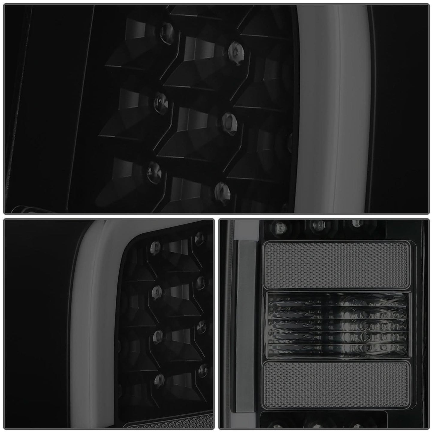 2015-2022 Chevrolet Colorado Black LED Tail Lights with Light Tube