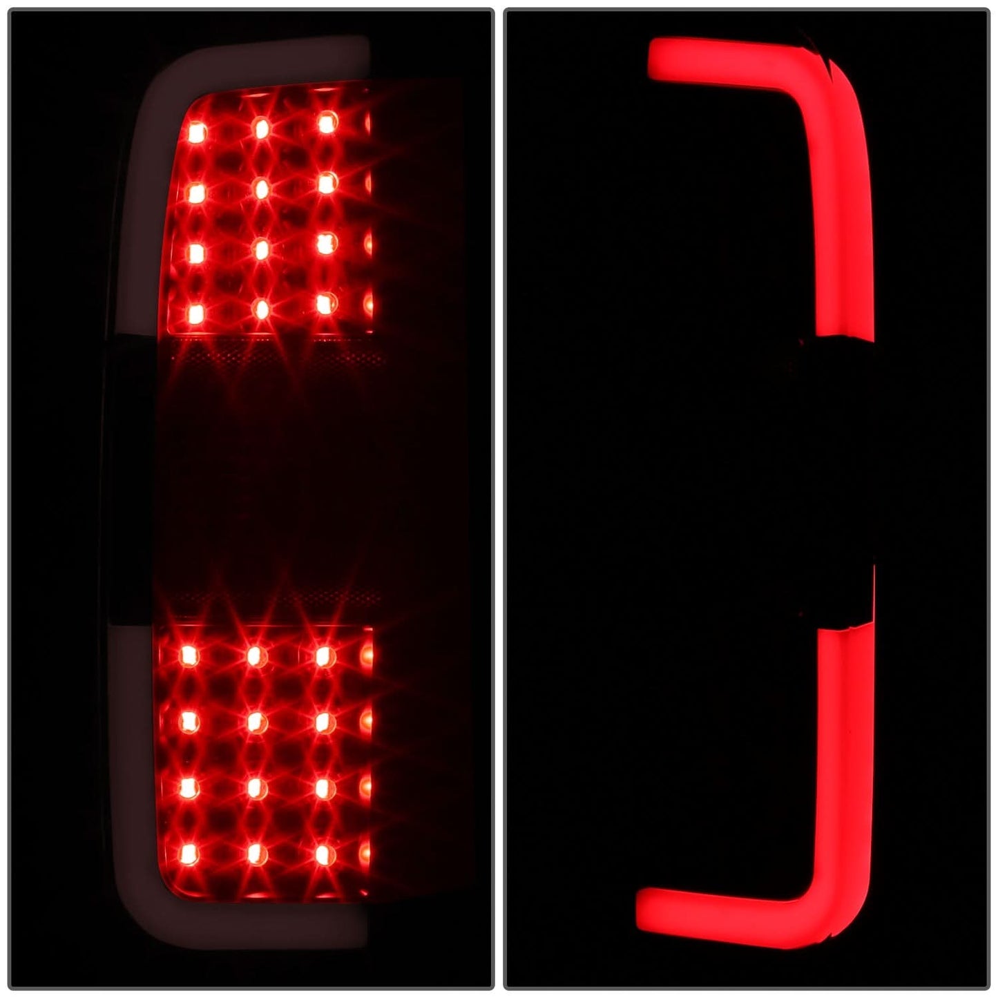 2015-2022 Chevrolet Colorado Black LED Tail Lights with Light Tube
