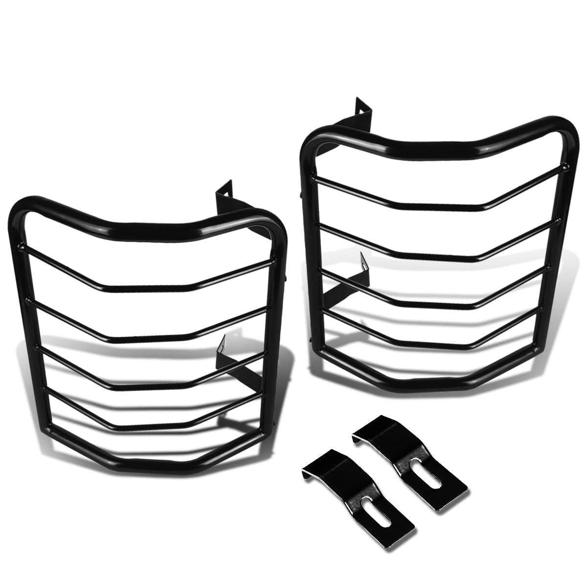 2008-2013 Jeep Liberty Tail Light Guards - Black