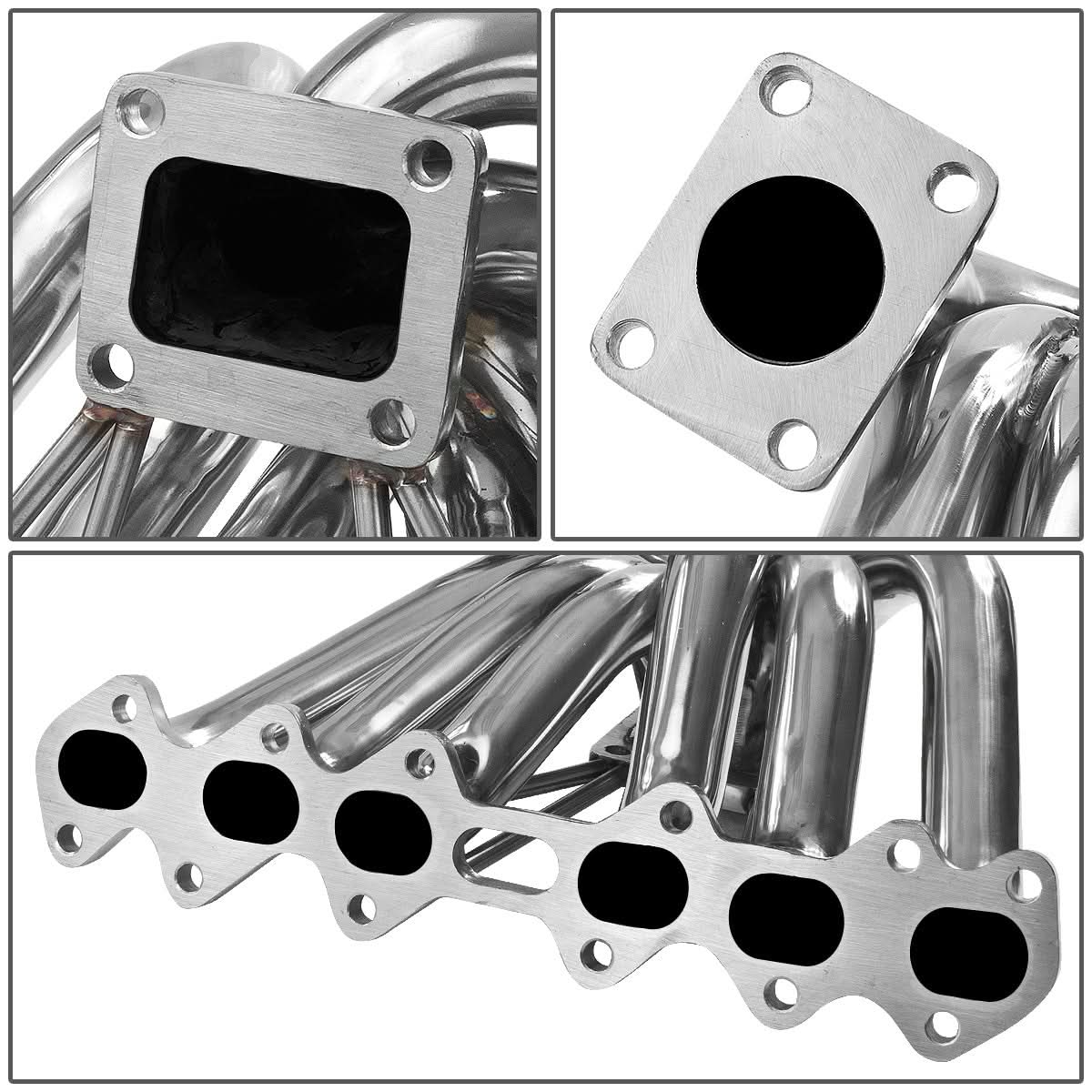 93-98 Toyota Supra Turbo Manifold T4 Flange Stainless Steel
