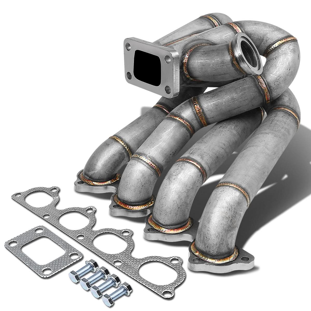 Honda B-Series Top-Mount Turbo Manifold T3 Flange Stainless Steel