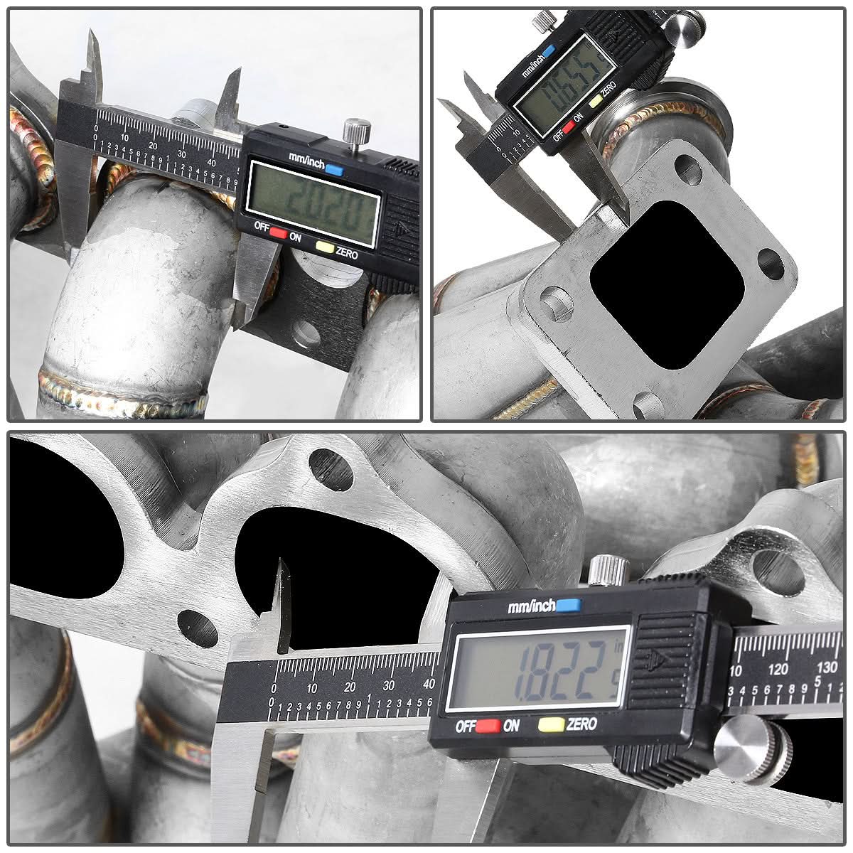 Honda B-Series Top-Mount Turbo Manifold T3 Flange Stainless Steel