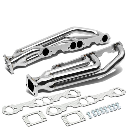 Chevrolet SBC Twin Turbo Manifold T3 Flange Top Mount Stainless Steel
