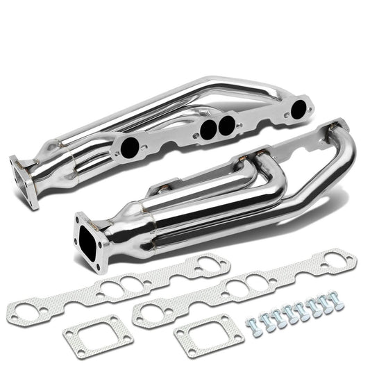 Chevrolet SBC Twin Turbo Manifold T3 Flange Top Mount Stainless Steel