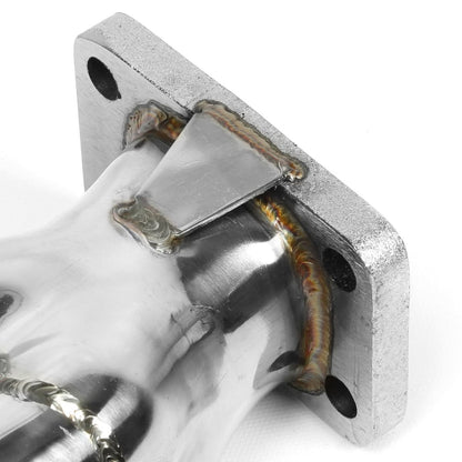 Chevrolet SBC Twin Turbo Manifold T3 Flange Top Mount Stainless Steel