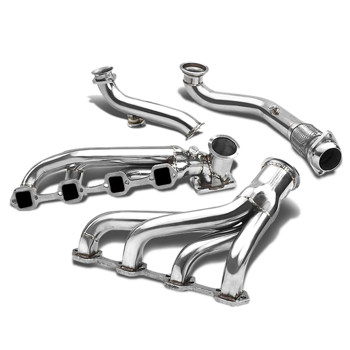 79-93 Ford Mustang 5.0L Turbo Manifold with Downpipe - Stainless Steel