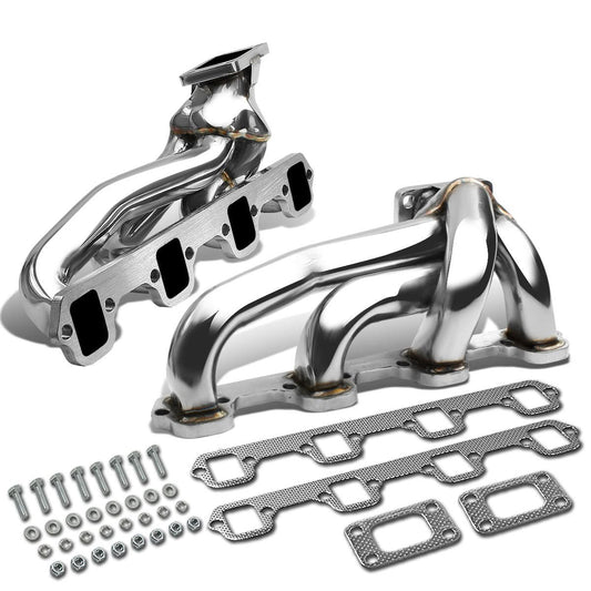 87-94 Ford Mustang 5.0L Twin Turbo Manifold - Stainless Steel