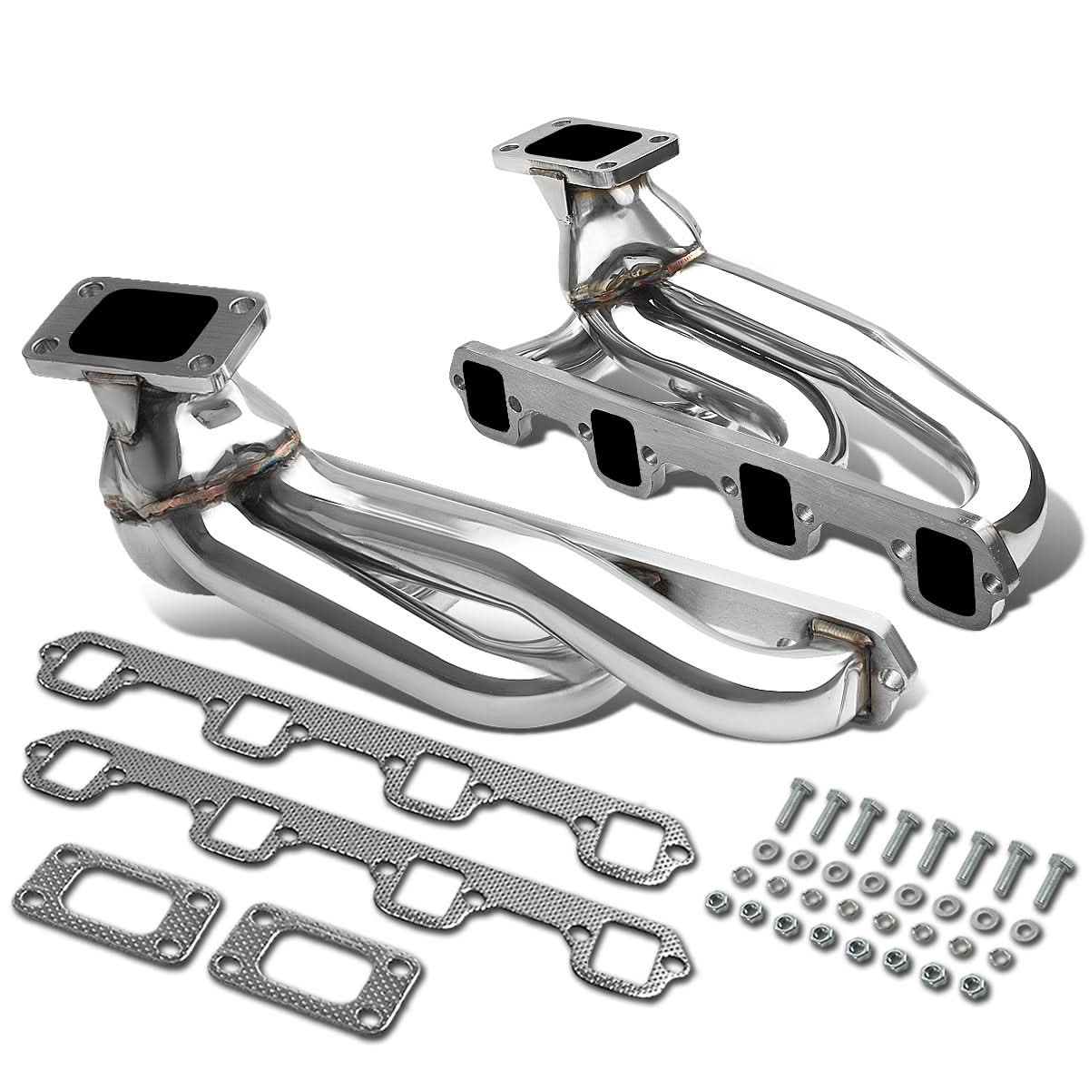 87-94 Ford Mustang 5.0L Twin Turbo Manifold - Stainless Steel