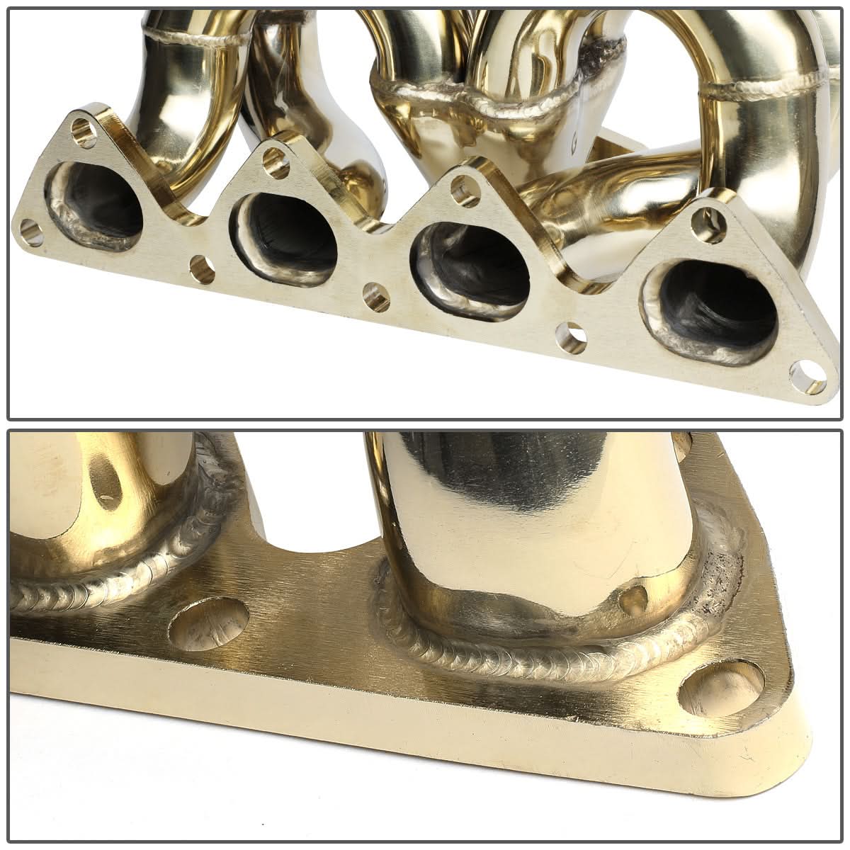 Honda B-Series Ram Horn Style Turbo Manifold - Stainless Steel