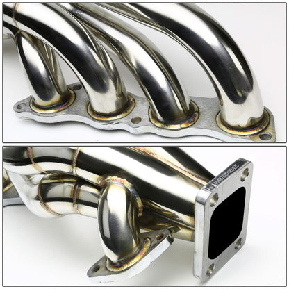Honda K20 K-Series Side Mount Turbo Manifold T3 Flange Stainless Steel