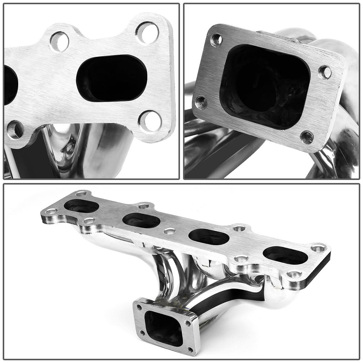 90-98 Miata MX5 1.8L Turbo Manifold Stainless Steel T25 Flange