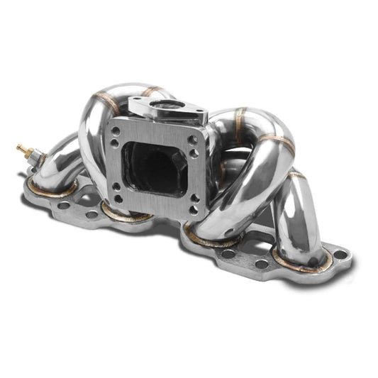 89-98 Nissan 240SX S13/S14 SR20DET T3/T4 Ram Horn Turbo Manifold Stainless Steel