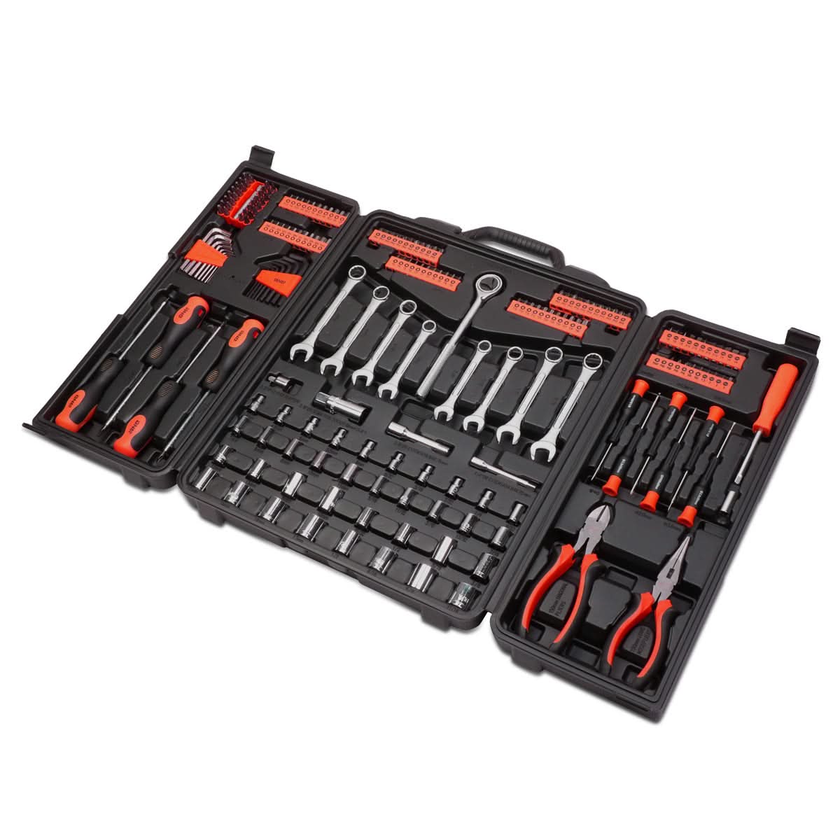 220 Piece Vehicle Repair Tool Set Kit with Storage Box