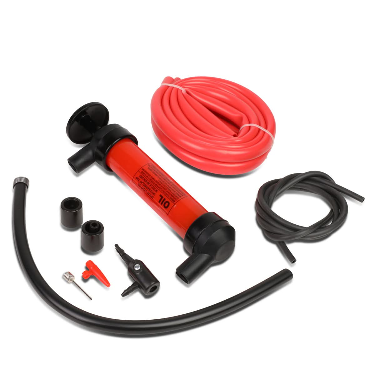 Transfer Pump with Shrader Style Air Chuck and Inflation Nozzle