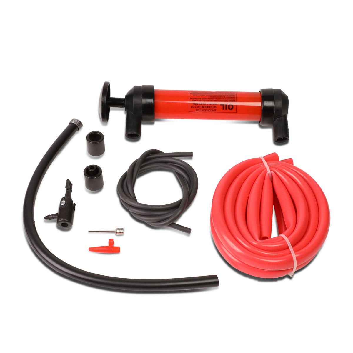Transfer Pump with Shrader Style Air Chuck and Inflation Nozzle