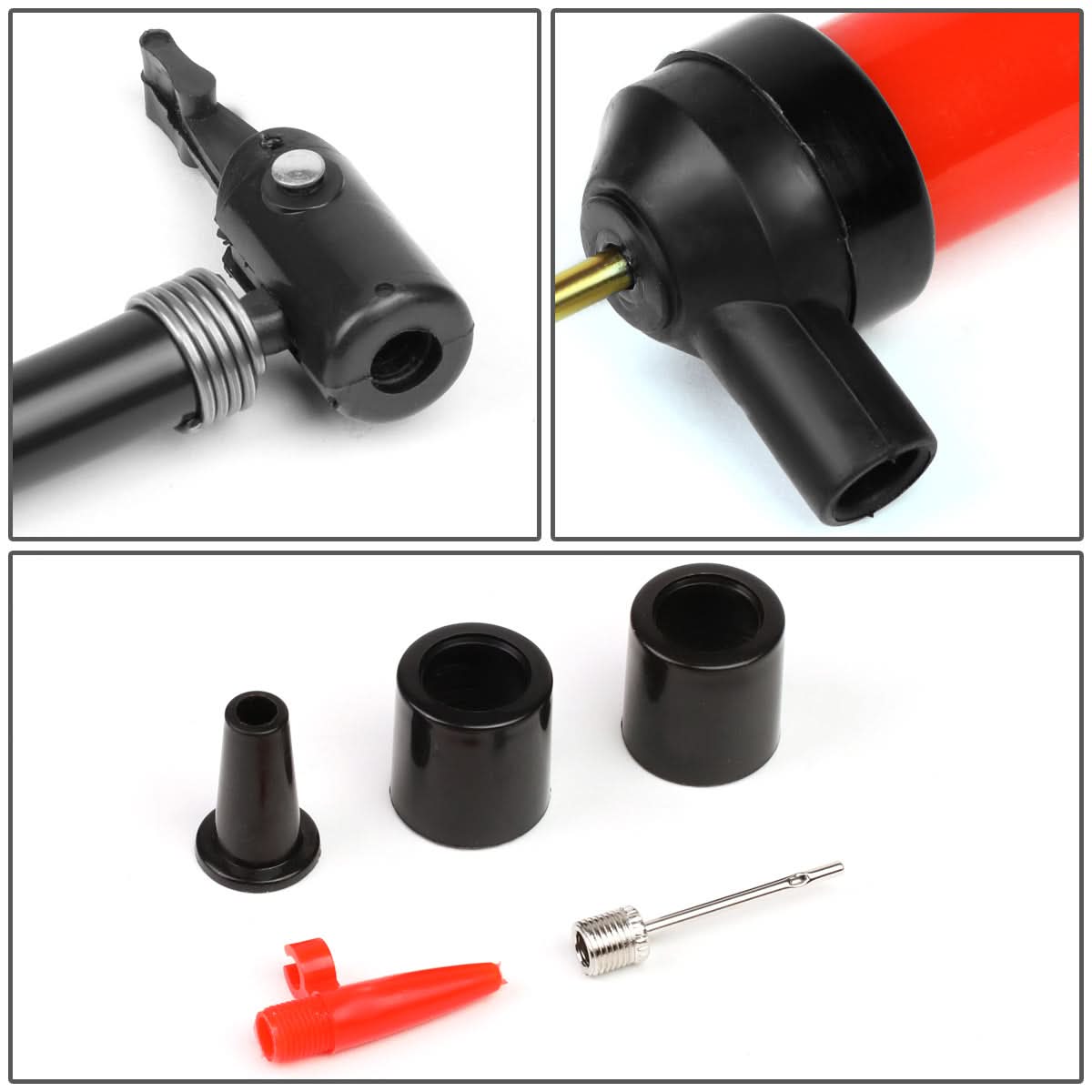 Transfer Pump with Shrader Style Air Chuck and Inflation Nozzle