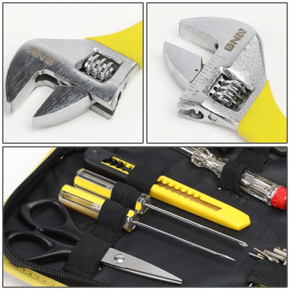 18-Piece Tool Set with Storage Box - Black/Yellow