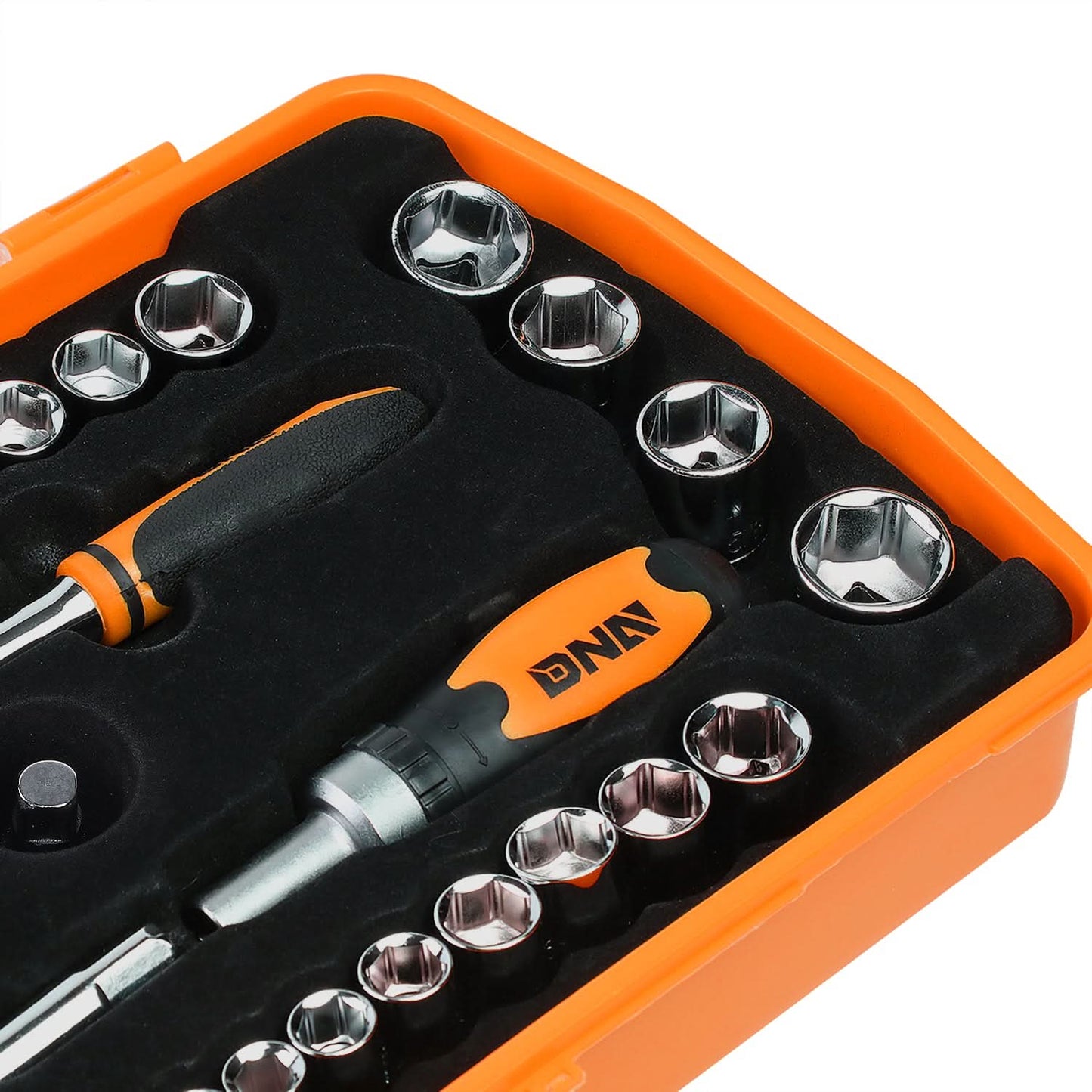 41-Piece Screwdriver Bit Tool Set Kit - Black/Orange