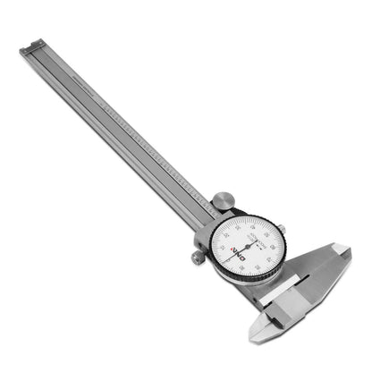 DNA Logo Dial Caliper 6" Stainless Steel Shockproof Lockable