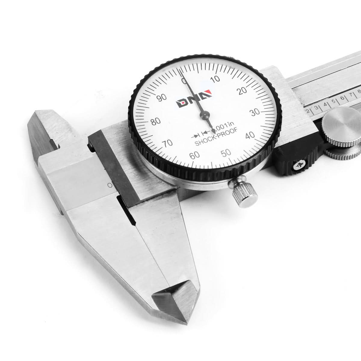 DNA Logo Dial Caliper 6" Stainless Steel Shockproof Lockable
