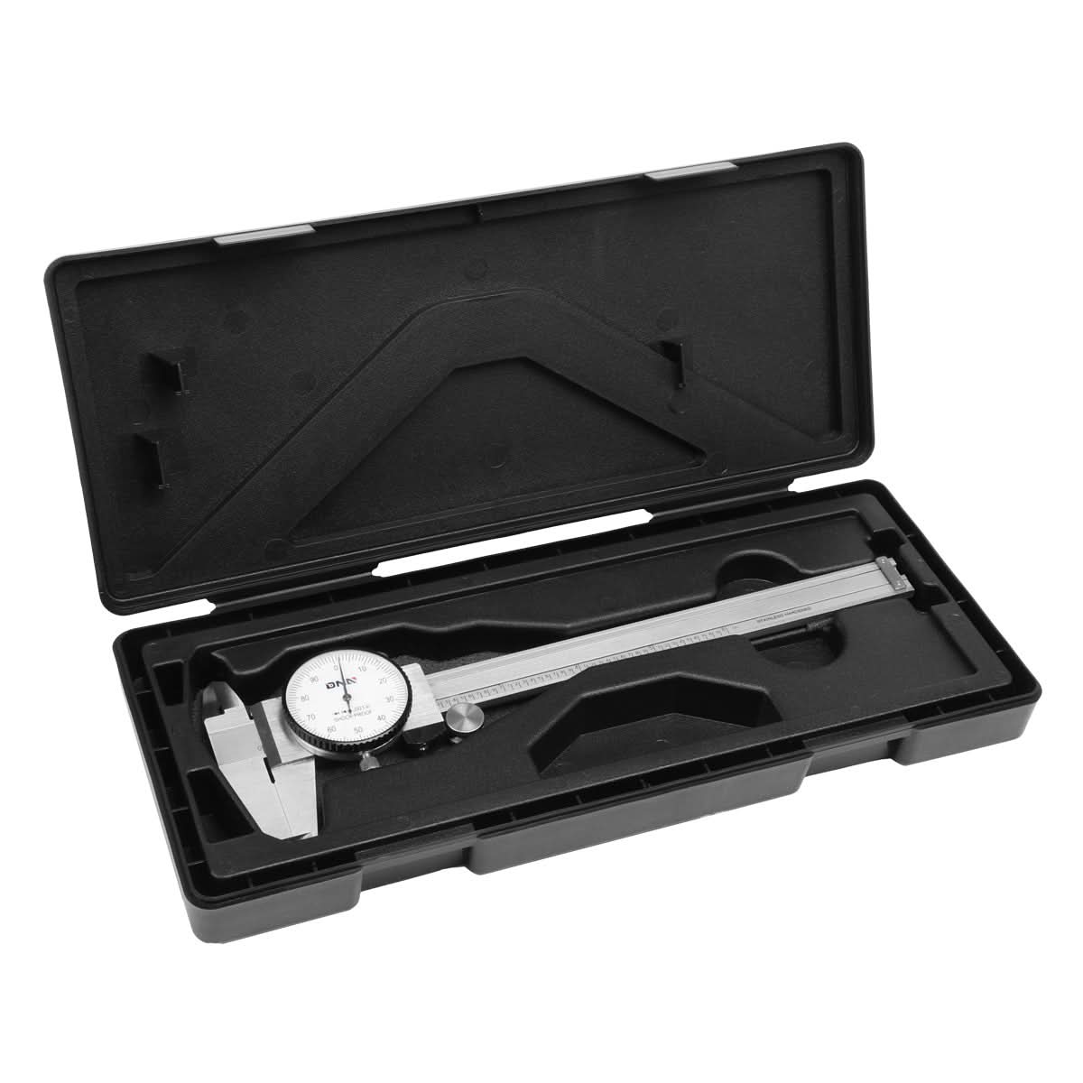 DNA Logo Dial Caliper 6" Stainless Steel Shockproof Lockable