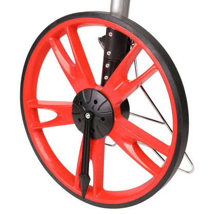 Digital Measuring Wheel with DNA Logo LED Foldable Black Red