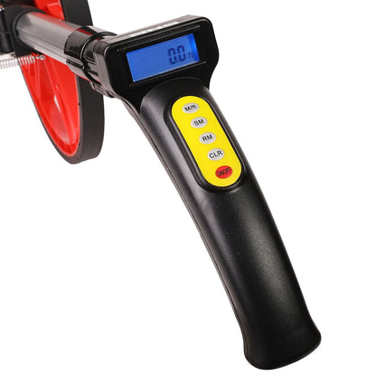 Digital Measuring Wheel with DNA Logo LED Foldable Black Red