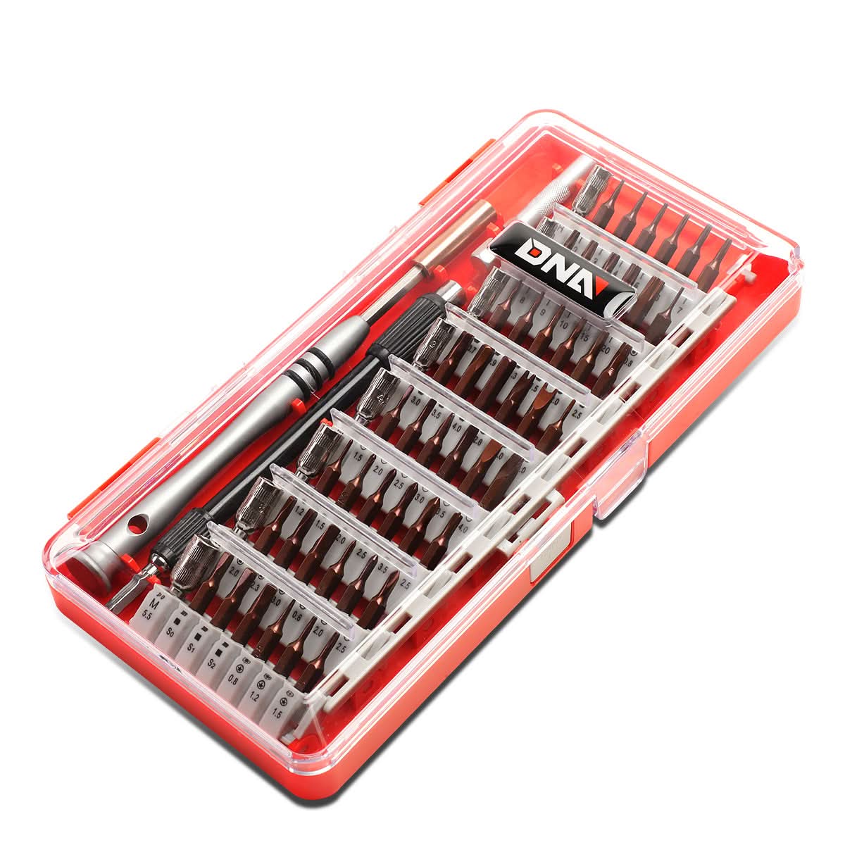 Security Tamper Proof Bit Kit - DNA Logo - 60PCS - 5" Flex Extension