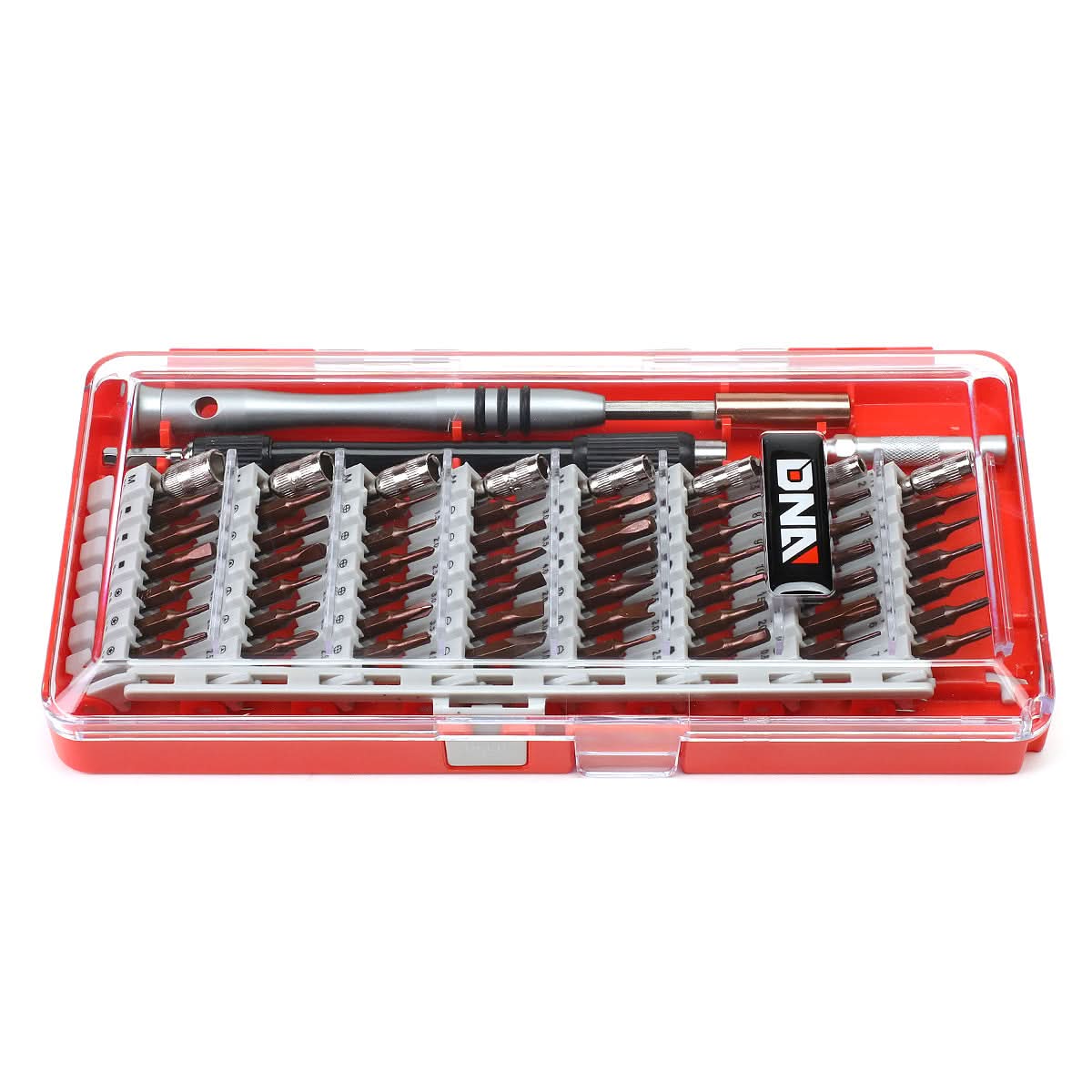 Security Tamper Proof Bit Kit - DNA Logo - 60PCS - 5" Flex Extension