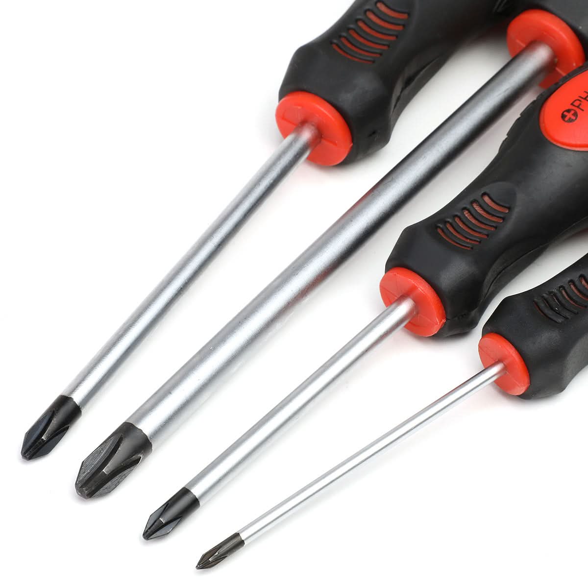 DNA Logo Screwdriver Set Tool Kit - 10 Piece Black Red Grip