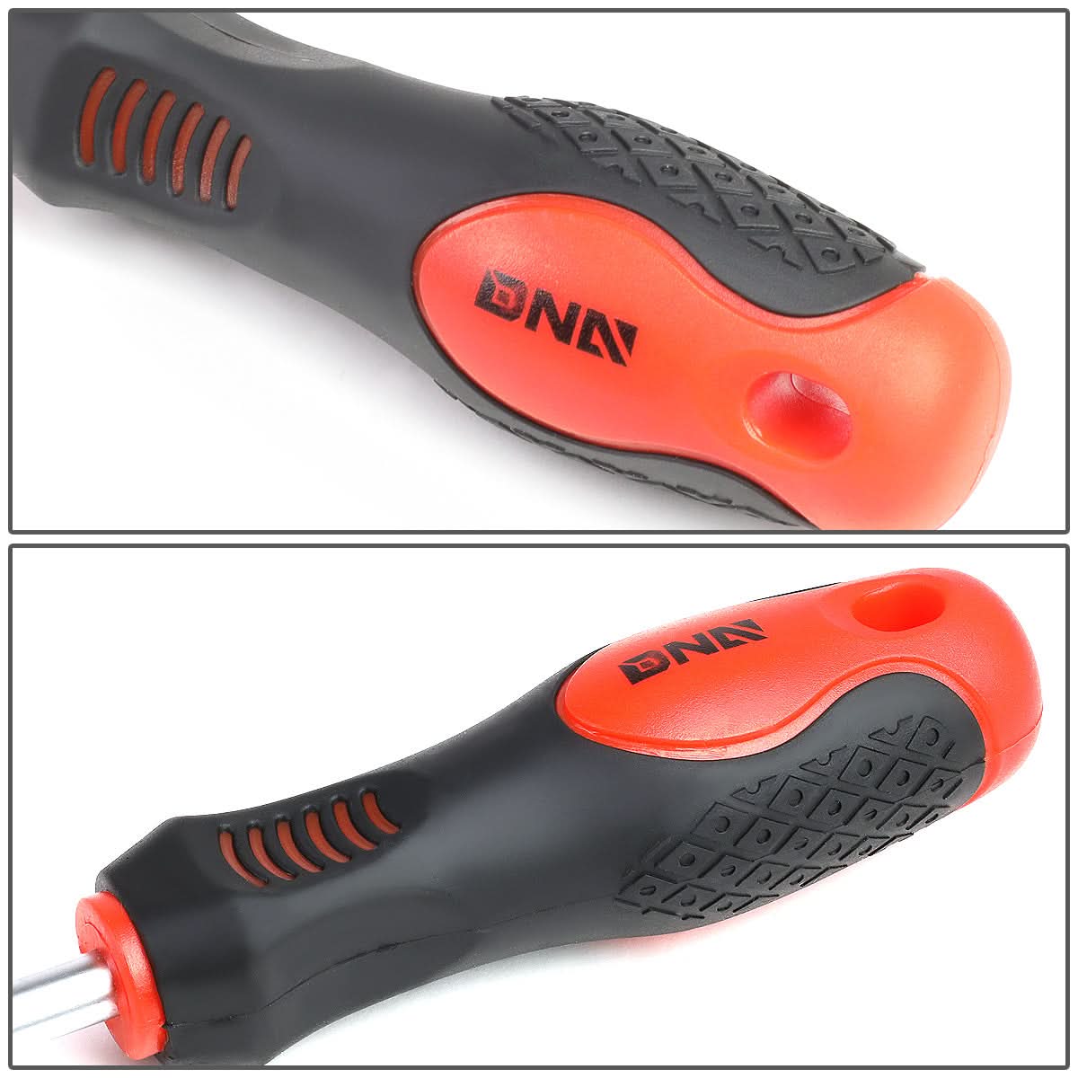 DNA Logo Screwdriver Set Tool Kit - 10 Piece Black Red Grip