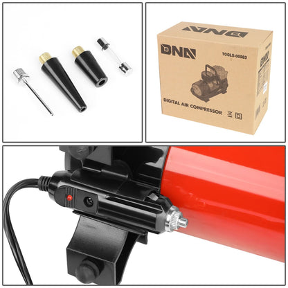 DNA Logo Portable Air Inflator with LED Display and Adapters