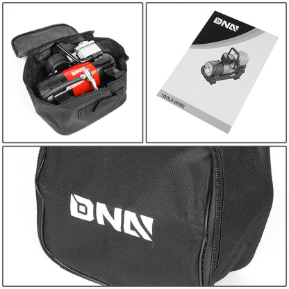 DNA Logo Portable Air Inflator with LED Display and Adapters