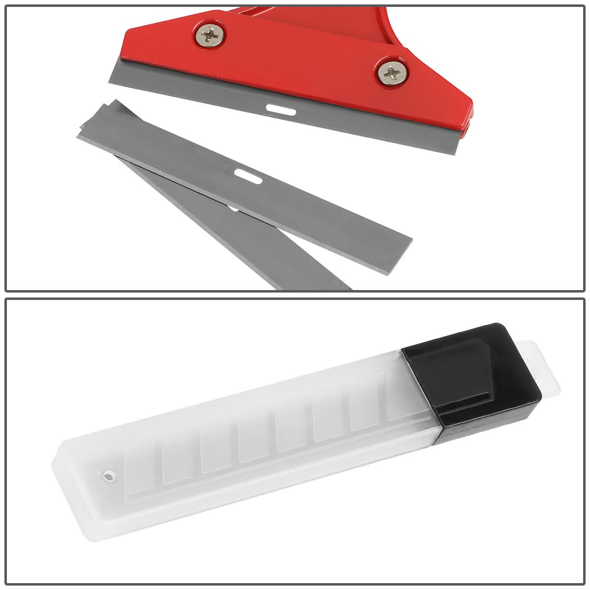 DNA Logo Ice Scraper w/ 13" Handle & 4" Replacement Blade