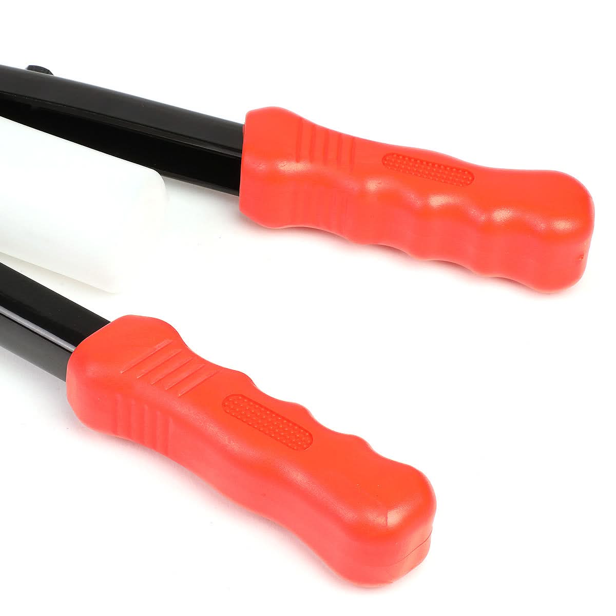 DNA Logo Hand Riveter 12.5" Handles with Collection Bottle Black Red
