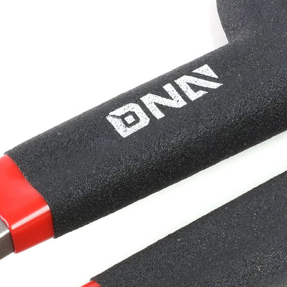 DNA Logo Tin Snips 10-1/2" Straight Pattern Metallic Black Red