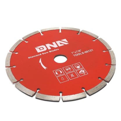 DNA 7" Diamond Blade - 0.064" Thick - 5/8"-7/8" Arbor - Metallic Red