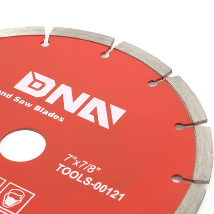 DNA 7" Diamond Blade - 0.064" Thick - 5/8"-7/8" Arbor - Metallic Red