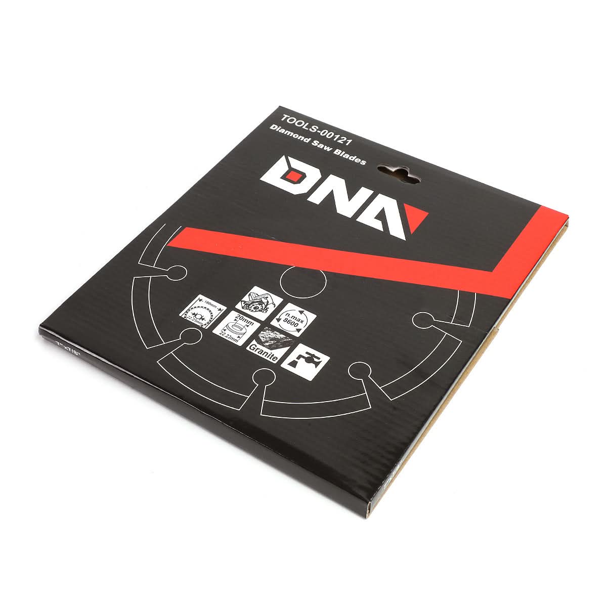 DNA 7" Diamond Blade - 0.064" Thick - 5/8"-7/8" Arbor - Metallic Red