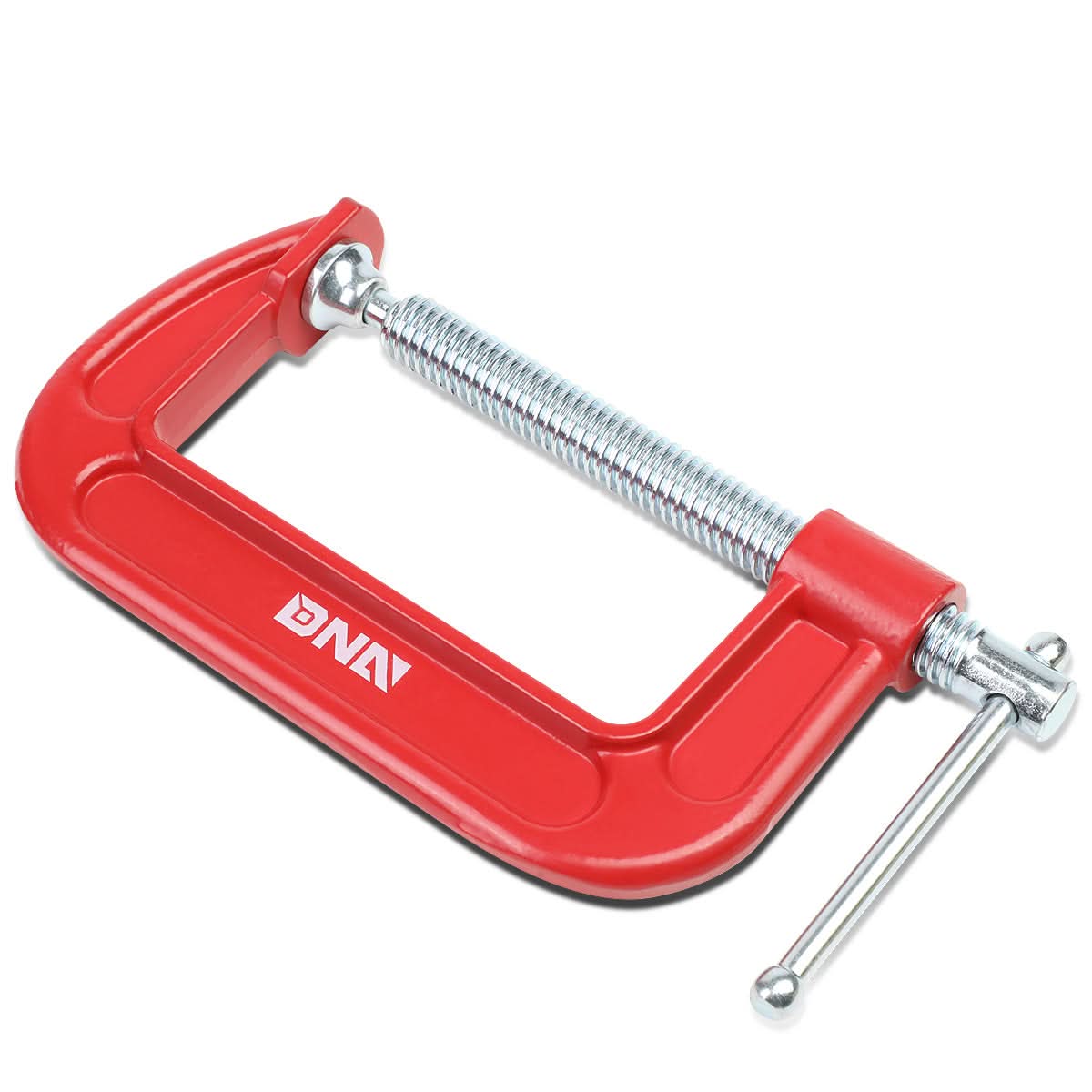 C-Clamp DNA Logo 4" OD Metallic Red Automotive Clamp