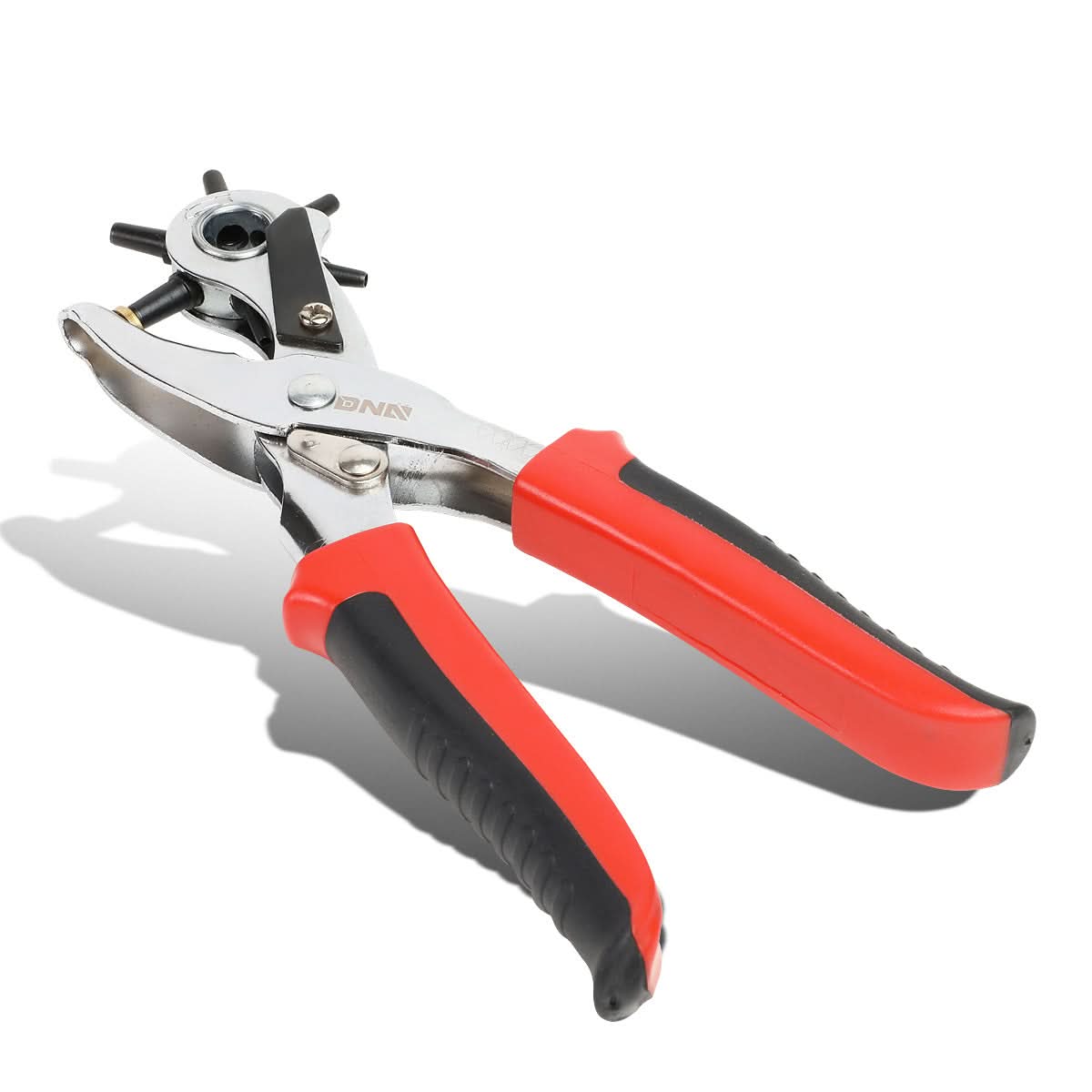 DNA Logo Leather Punch Tool Set - 6 Sizes (2mm-5mm) Black/Red