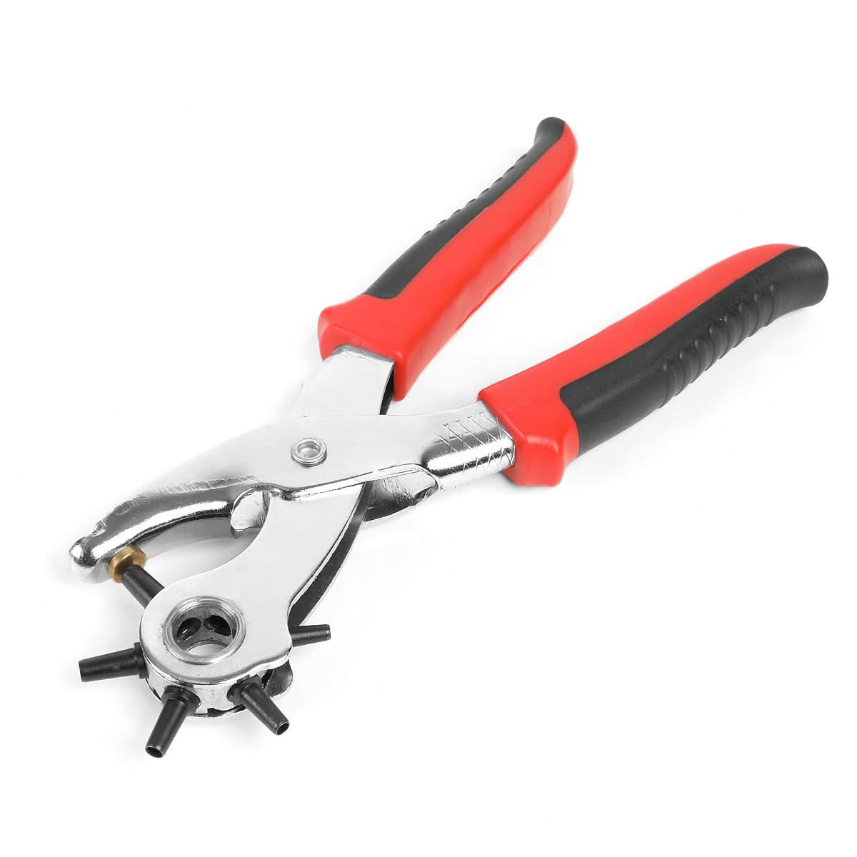 DNA Logo Leather Punch Tool Set - 6 Sizes (2mm-5mm) Black/Red