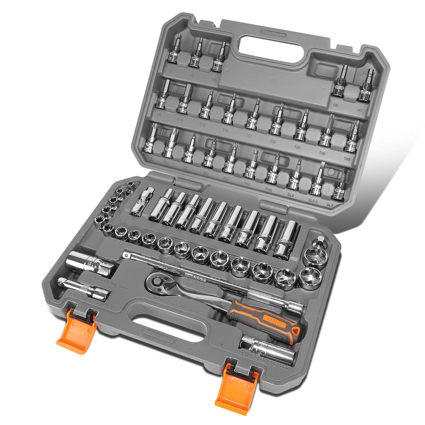58-Piece Tool Set with Storage Box - ABS