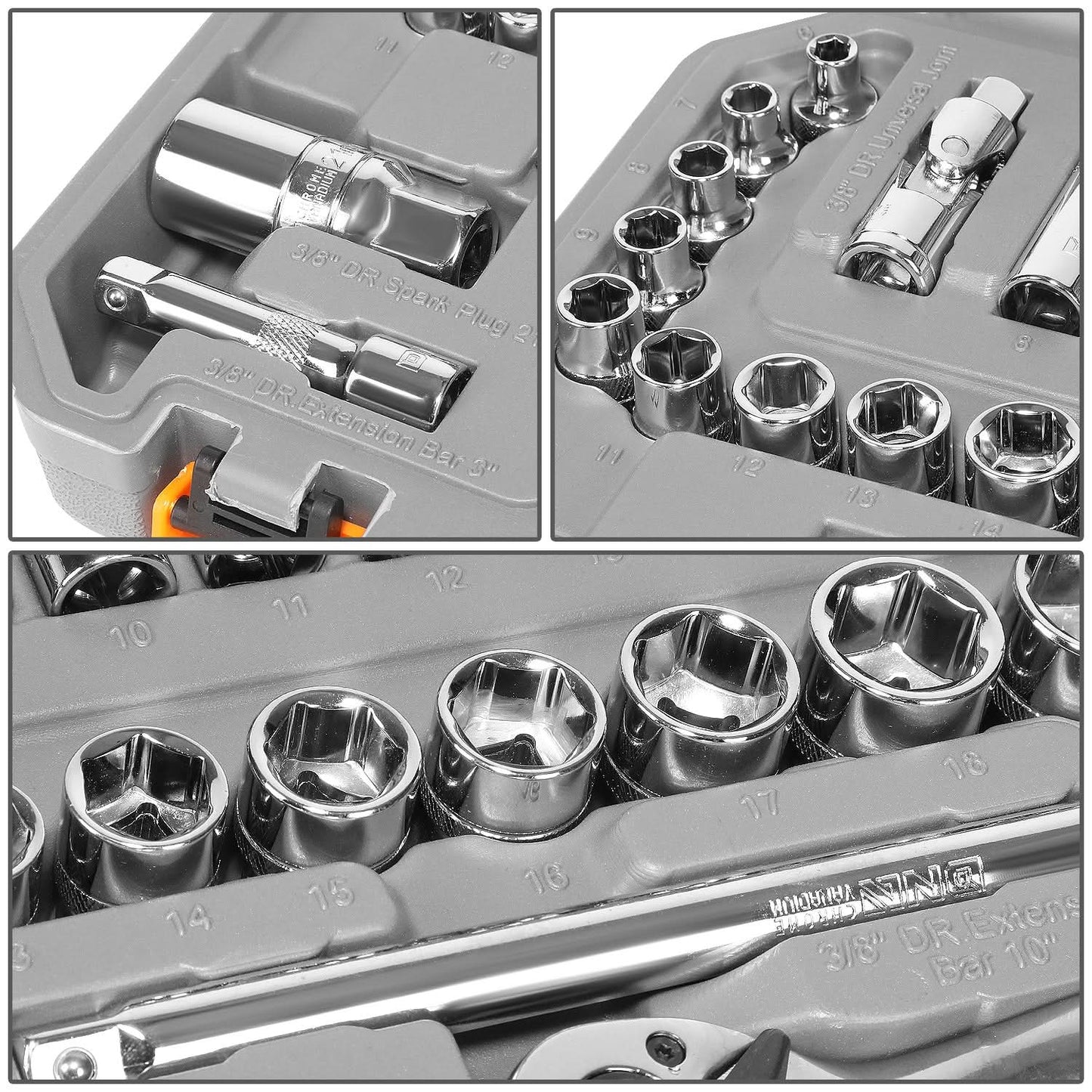 58-Piece Tool Set with Storage Box - ABS