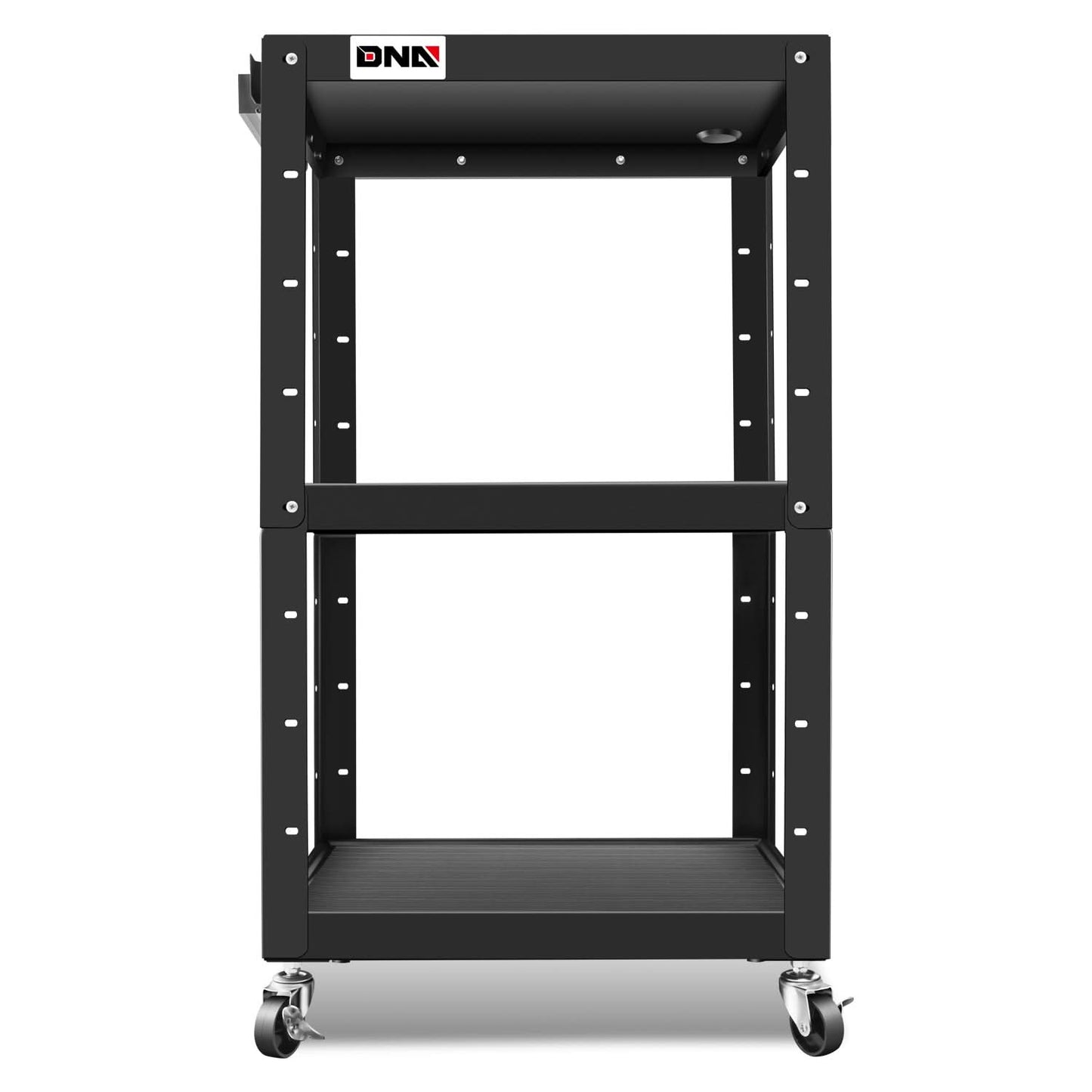Steel AV Cart 25x18x42 Inch Mobile Audio Video Stand