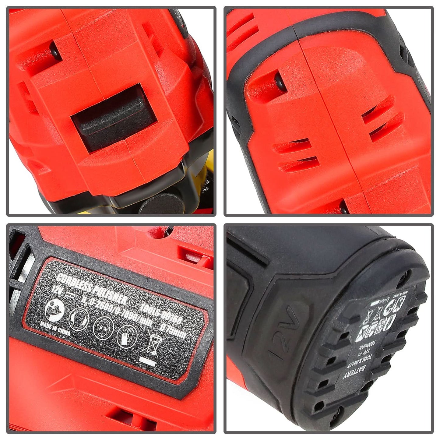 12V Red Polishing Tools