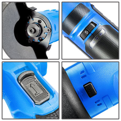 12V Blue Angle Grinder
